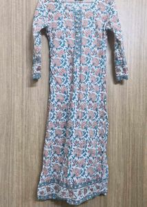 Amayra Cotton Printed Straight Kurta