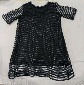 Sparkling Black Sequin Dress