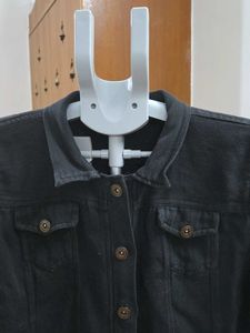 Classic Black Denim Jacket