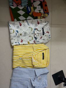 Vibrant Abstract Print Short Sleeve Shirt