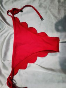 🇳🇿💫🎀Red Scalloped Bikini Bottoms