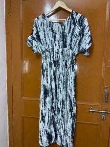 Tie Dye V Neck Dress