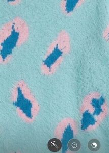 Cozy Blue Leopard Print Sweater