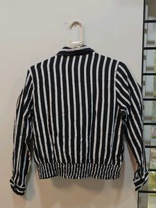 Chic Striped Button-Up Top