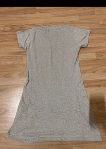 Cute Grey "Fly High" T-Shirt Dress