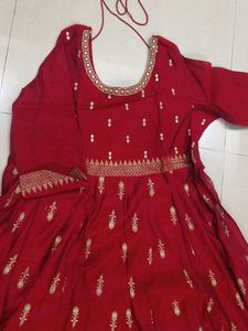 Elegant Red Ethnic Gown