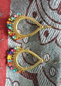 Bohemian Beaded Teardrop Earrings