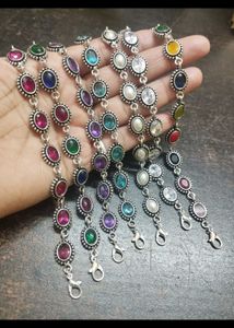 Gemstone & Silver Bracelet 👌