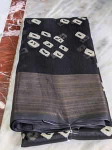 Bandhini Print Sarees With Zari