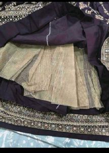 Elegant Purple Embroidered Lehenga Set