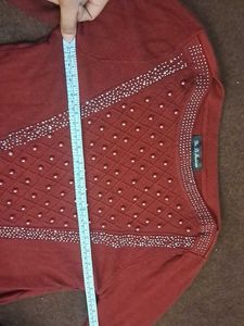 Embellished Knit Sweater