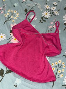 Yk2 Hot Pink Sleeveless Top 🌺
