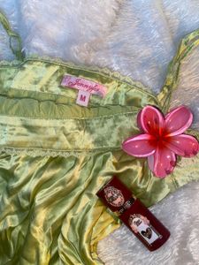 Light Green Silky Cami Top