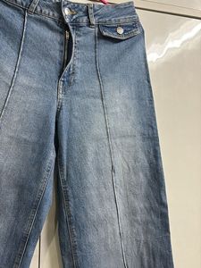 Wide Leg Denim Jeans High Waist