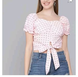 Printed Crop Top
