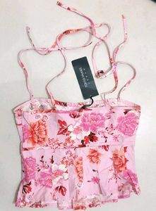 Pink strappy top
