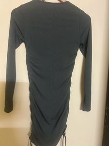 Chic Ruched Long Sleeve Dress