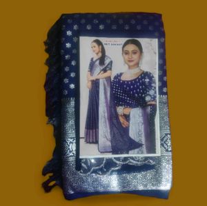 Silver  Sunami...saree