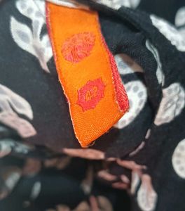 Black &amp; White Printed Kurta