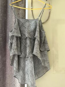 Mango Ruffle Layered Cami Top