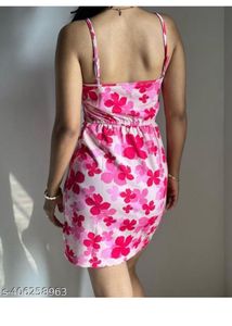 Cute Floral Print Mini Dress