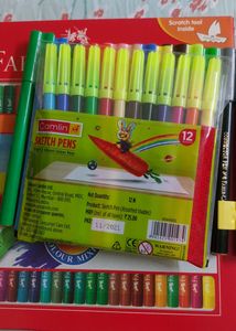 Oil Pastels And Sketch Pens Combo