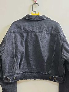 Black Denim Jacket (fleece lining)