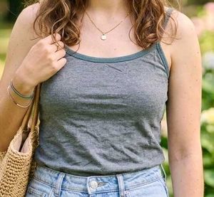 Casual Grey Tank Top