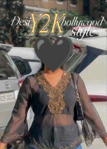 Y2k corset asymmetrical kurti🫶