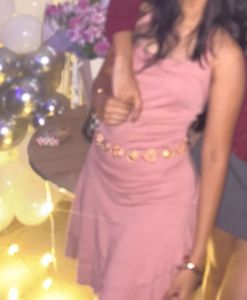 Halter Ruched Pink Dress, Little Box