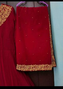 Heavy Party Wear Gown With Shall