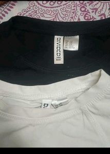 H&amp;M Basic T-Shirts (Black &amp; White)