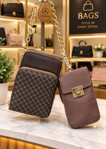 Chic Brown Crossbody Bag Set