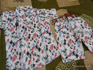 Maheer Dresses White Printed C ord set