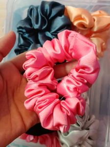 Satin Scrunchies Set 4