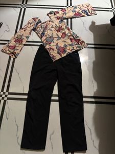 Floral Print Top & Pants Set