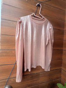 Sparkly Pink Long Sleeve Top