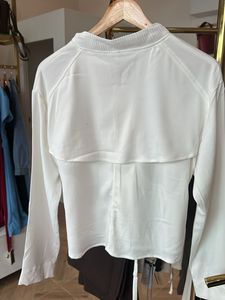 Stylish White Bomber Jacket