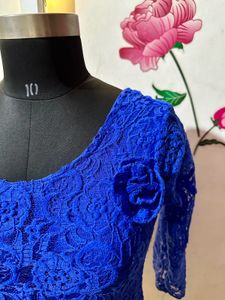 Blue Lace Cute Dress💙