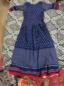 Blue Printed Kurta