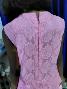 Pink Embroidered gown