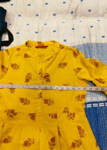 Yellow Printed dress