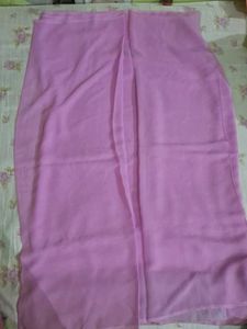 Lightweight Pink gorgette saree with blouse