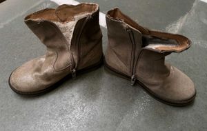 Kids Faux Leather Boots With Bow(2.5-4 yrs)