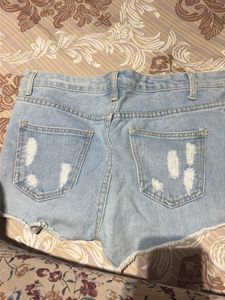 Light Wash Denim Shorts