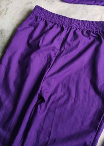 Purple Embroidered Kurta Set