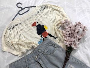 🎁 Pinterest Oversized Doll Crochet Top I