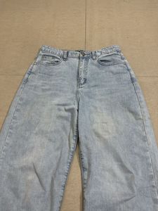 blue wash straight Jeans