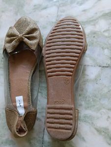 Sparkly Bow Ballet Flats