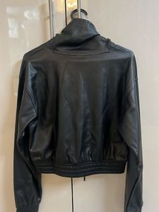 Adidas Original Leather Cropped hoodie